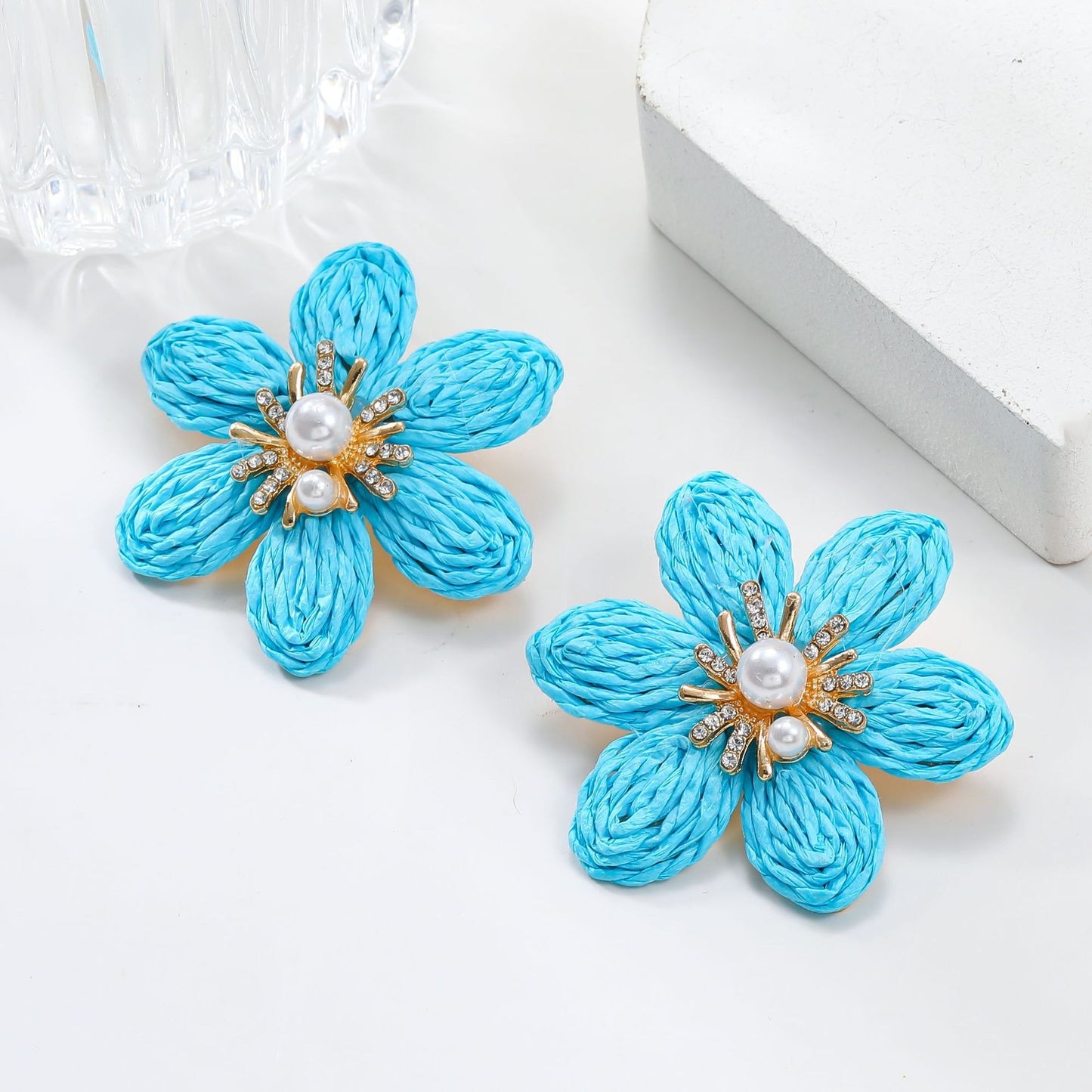 Lafite Flower Earrings and Earrings for Women's Party Flower Earrings