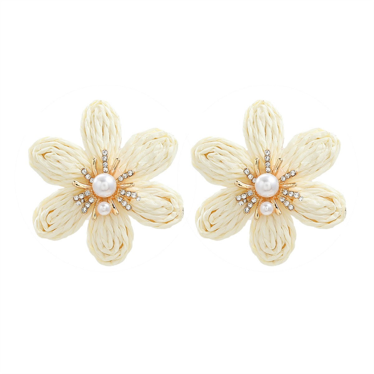 Lafite Flower Earrings and Earrings for Women's Party Flower Earrings