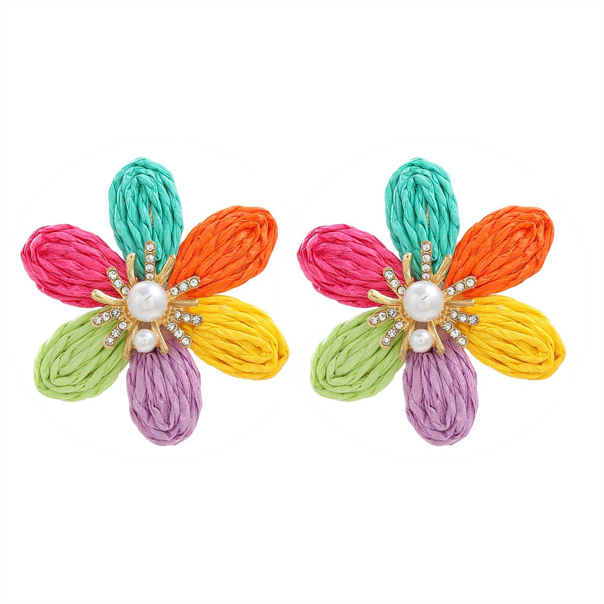 Lafite Flower Earrings and Earrings for Women's Party Flower Earrings