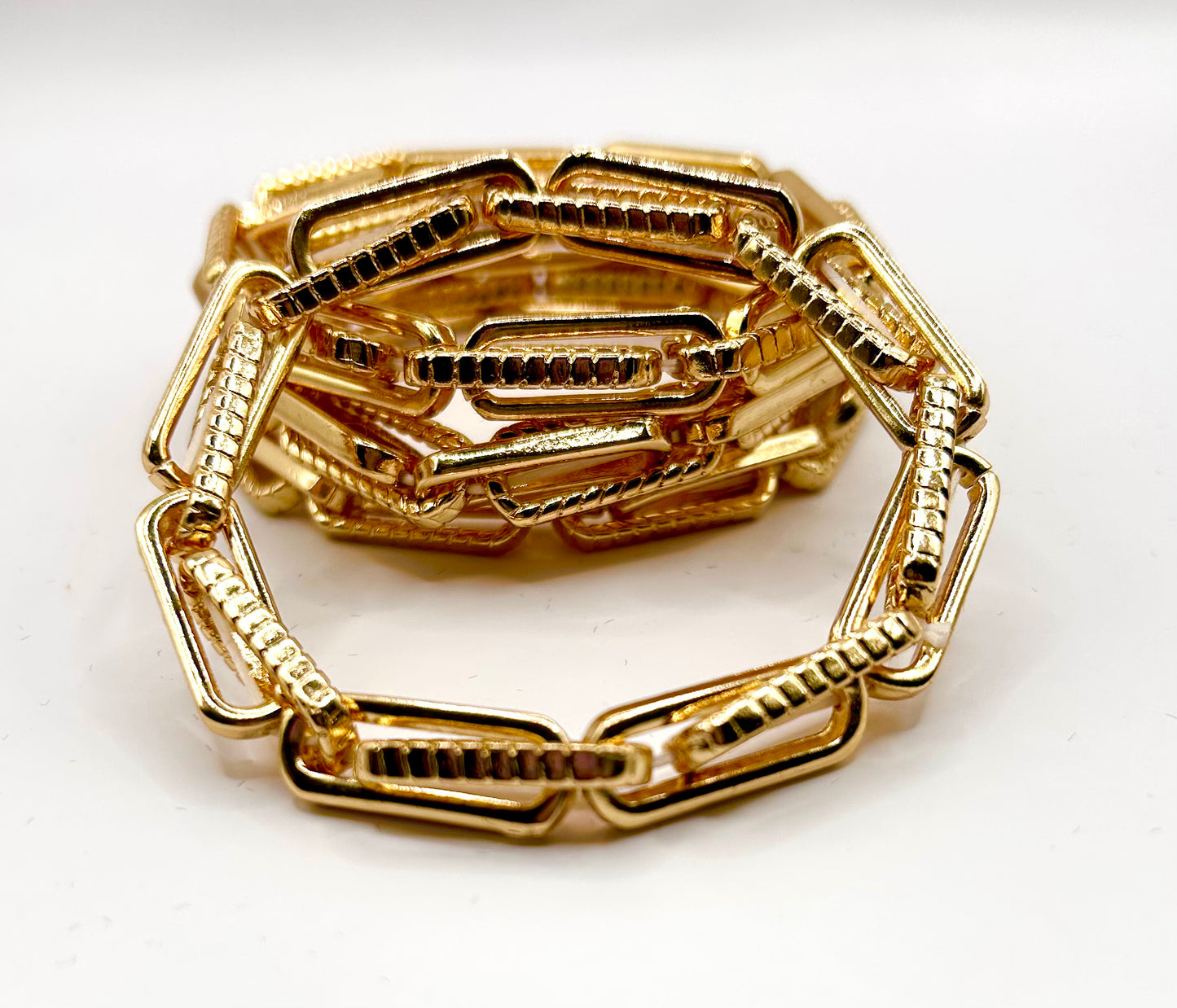 Gold Chain Link Bracelet