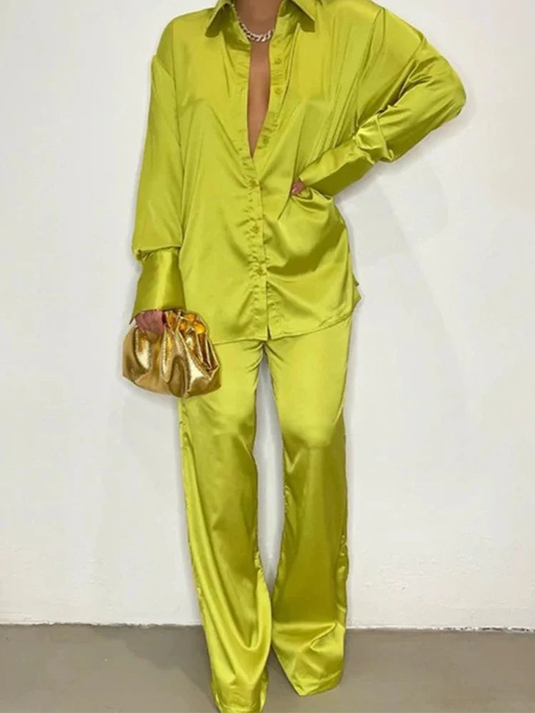 Elegant Satin Women 2 PC Set