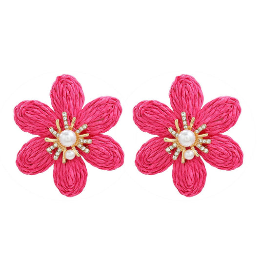 Lafite Flower Earrings and Earrings for Women's Party Flower Earrings