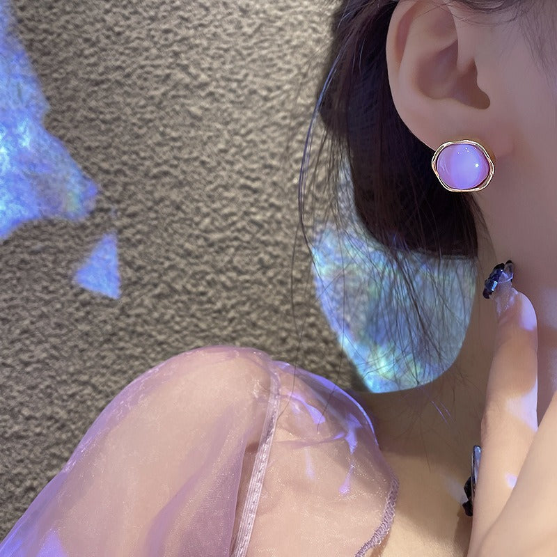 Vintage Purple Geometric Women's Earrings Set Fashion Earrings for Women