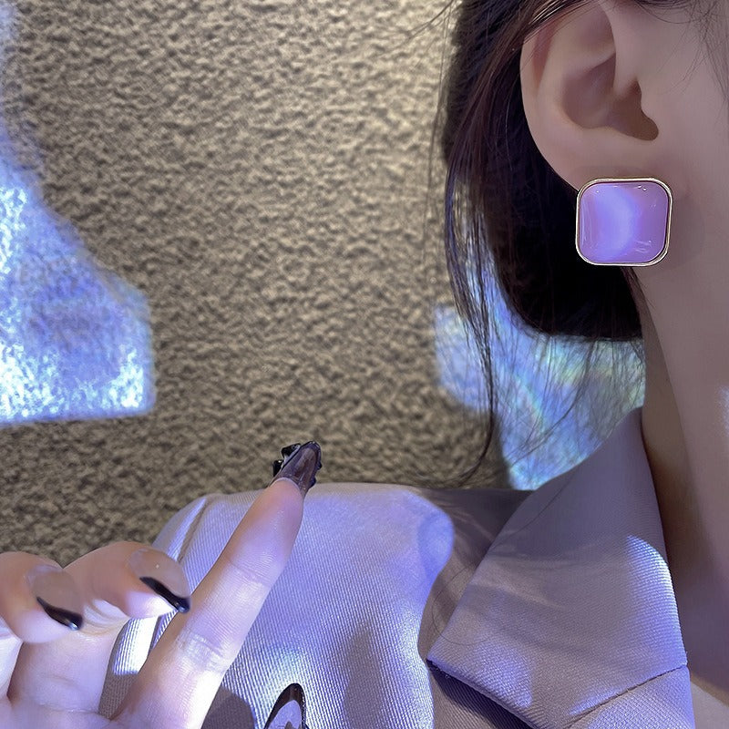 Vintage Purple Geometric Women's Earrings Set Fashion Earrings for Women