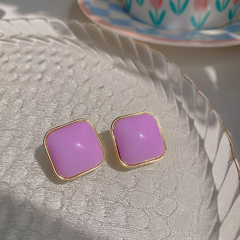 Vintage Purple Geometric Women's Earrings Set Fashion Earrings for Women