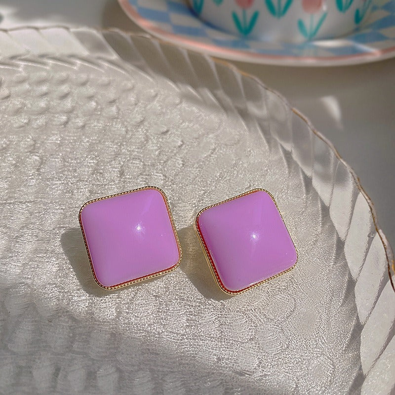 Vintage Purple Geometric Women's Earrings Set Fashion Earrings for Women