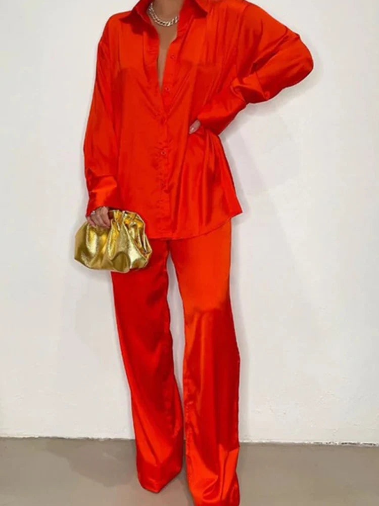 Elegant Satin Women 2 PC Set