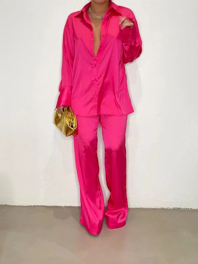 Elegant Satin Women 2 PC Set