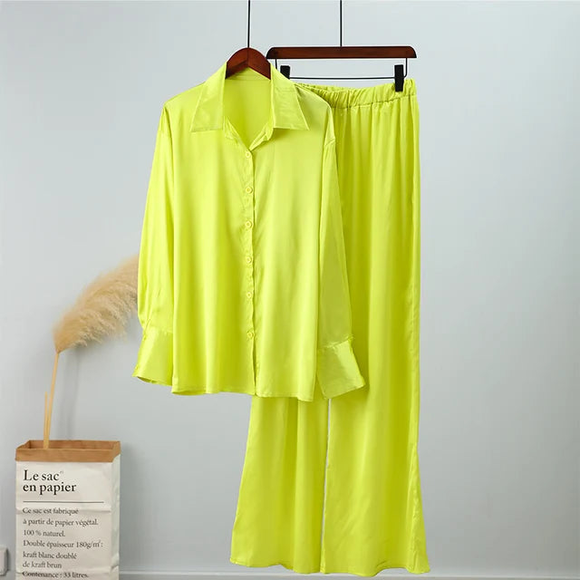 Elegant Satin Women 2 PC Set