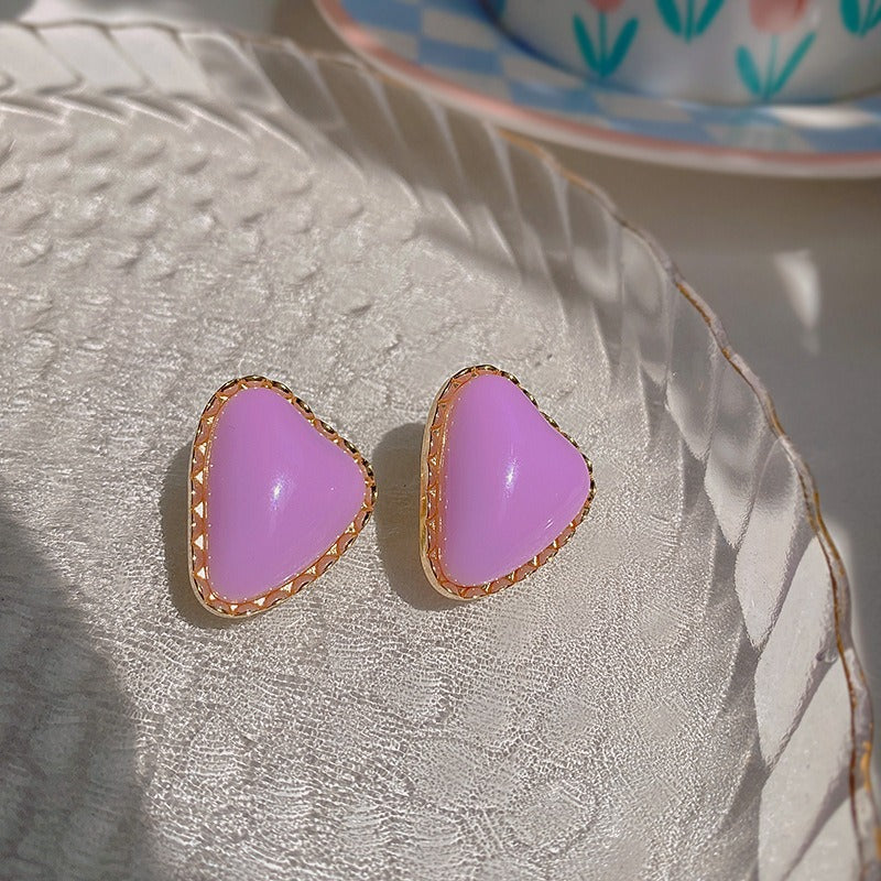 Vintage Purple Geometric Women's Earrings Set Fashion Earrings for Women