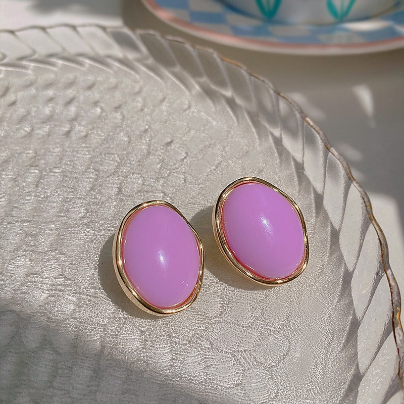 Vintage Purple Geometric Women's Earrings Set Fashion Earrings for Women
